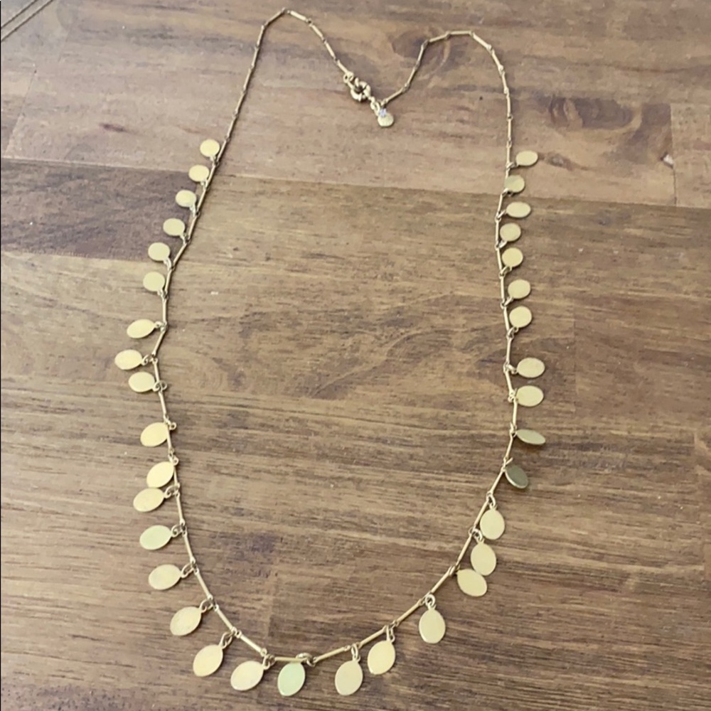 J. Crew Gold Dangly Necklace